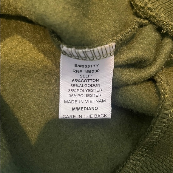 Love Tree Medium Olive Crop Top Sweater - Picture 3 of 3